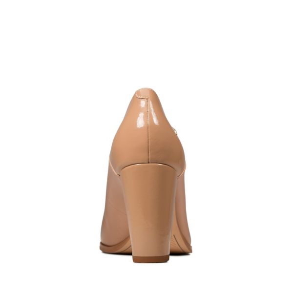 Clarks Womens Kaylin Alba Heels Praline Combi | CA-9284016